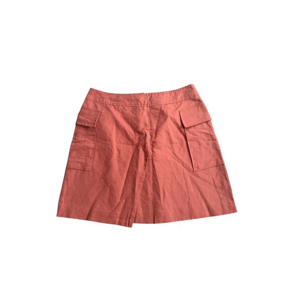 BANANA REPUBLIC Orange Asymmetrical Cut Skirt Size 10 - Picture 4 of 8